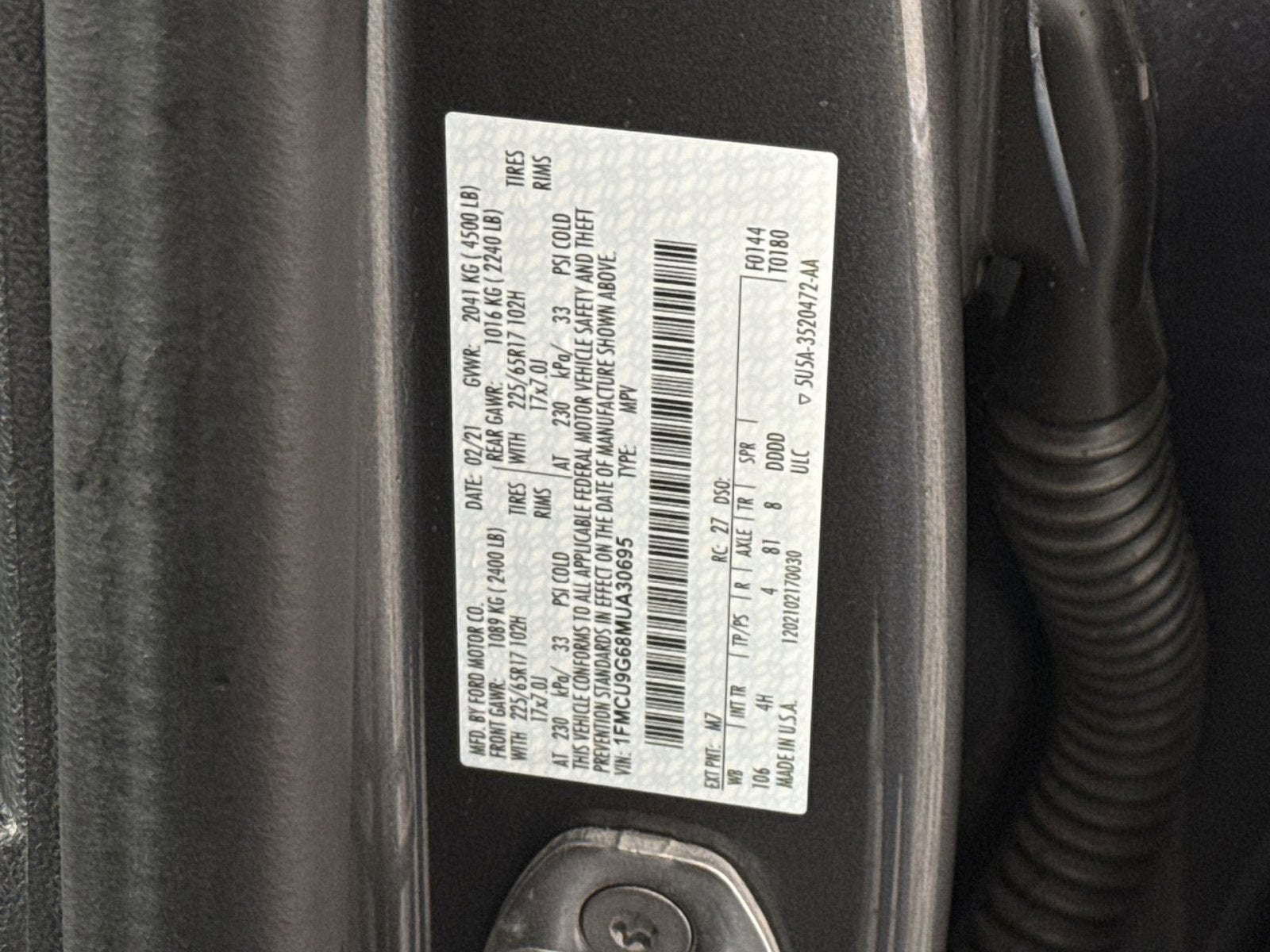 2021 Ford Escape SE