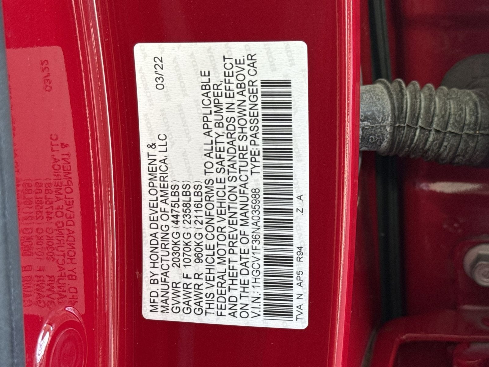 2022 Honda Accord Sport