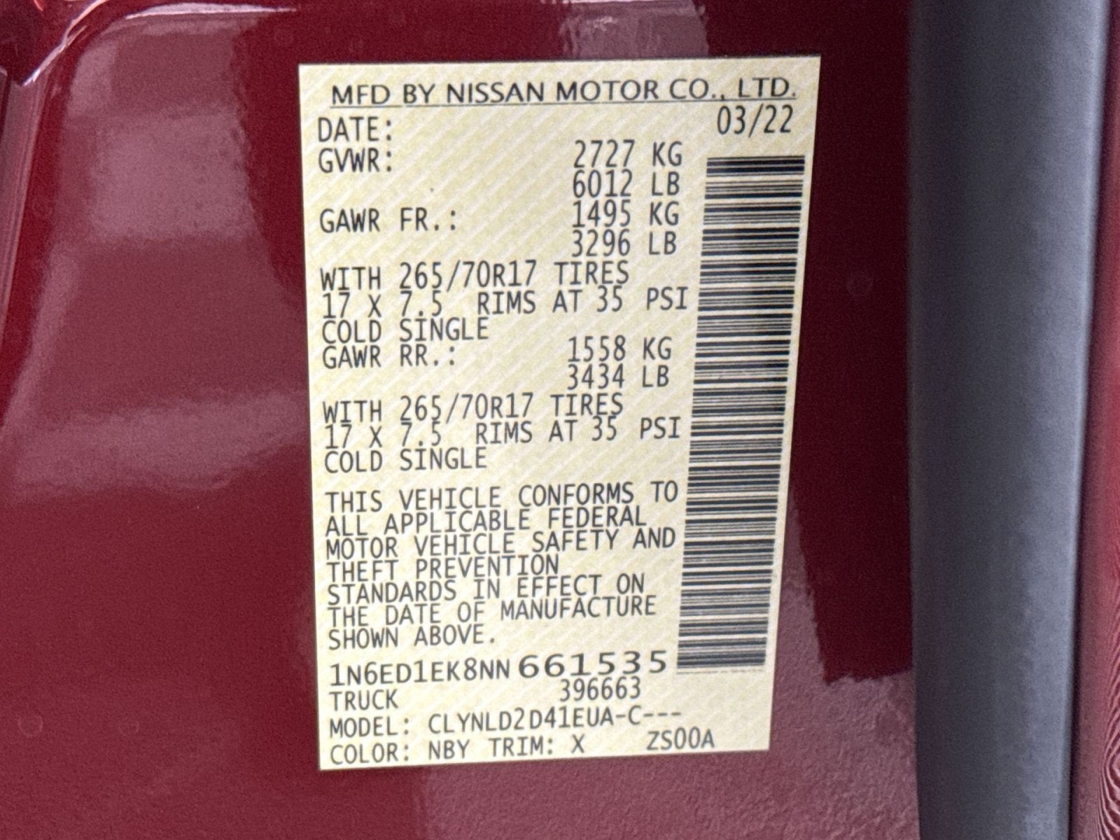 2022 Nissan Frontier PRO-4X