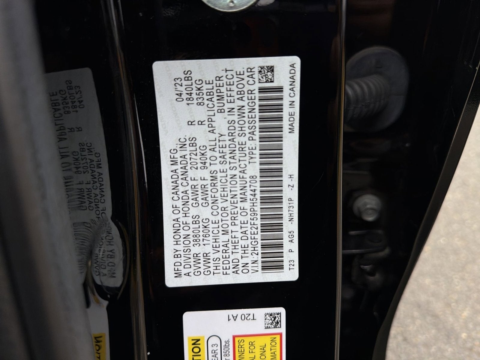 2023 Honda Civic Sport