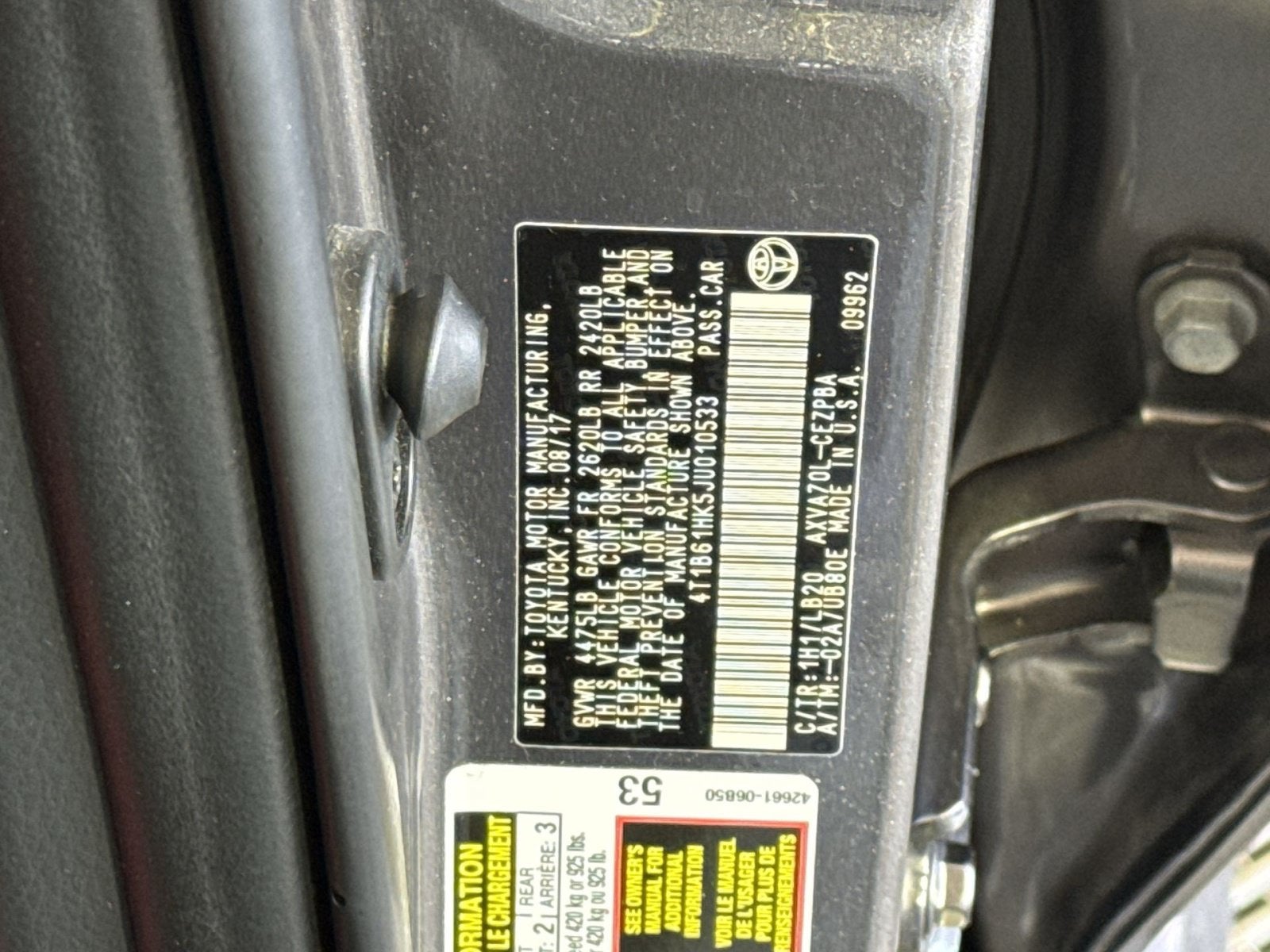 2018 Toyota Camry XSE