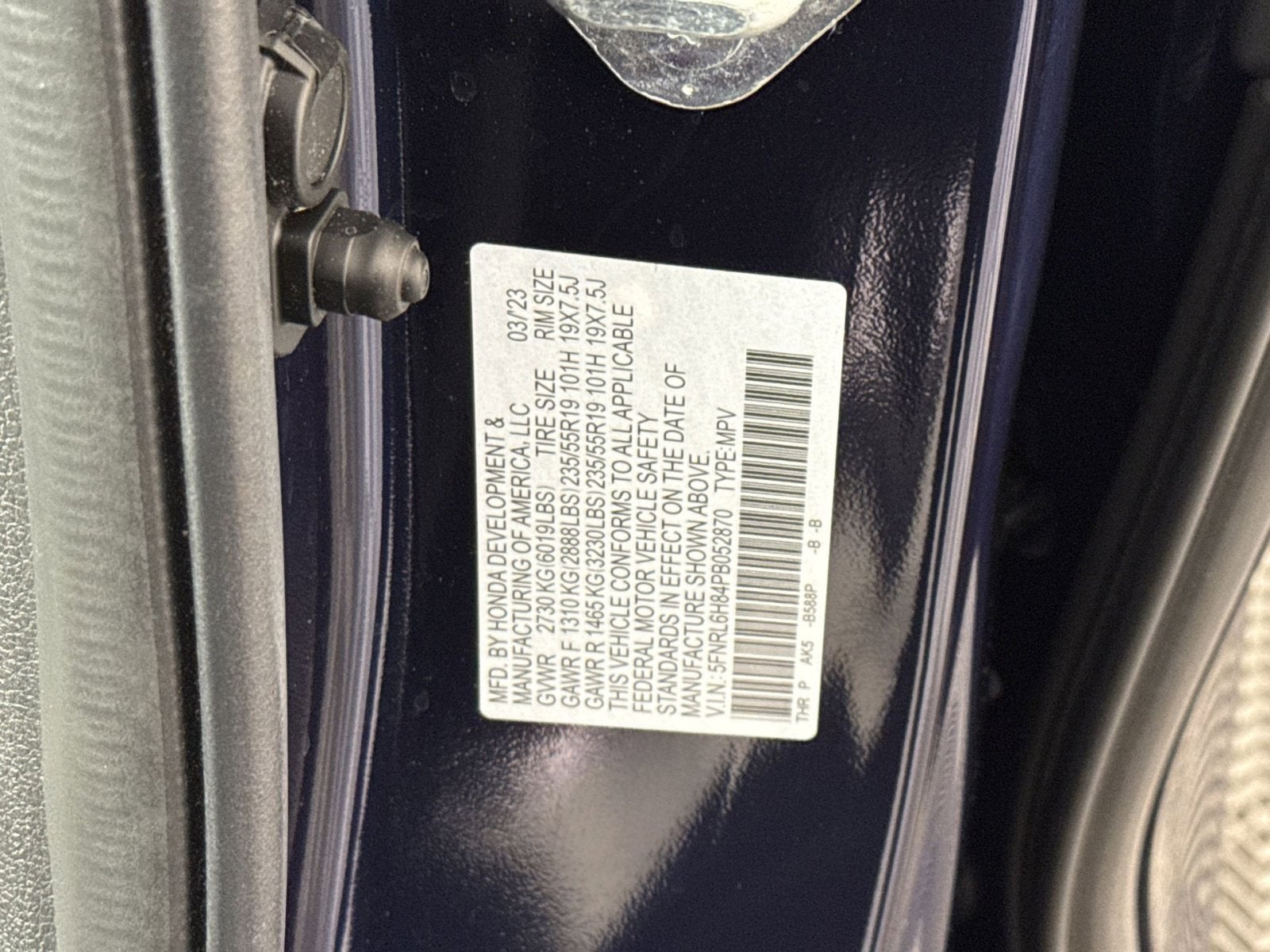 2023 Honda Odyssey Touring