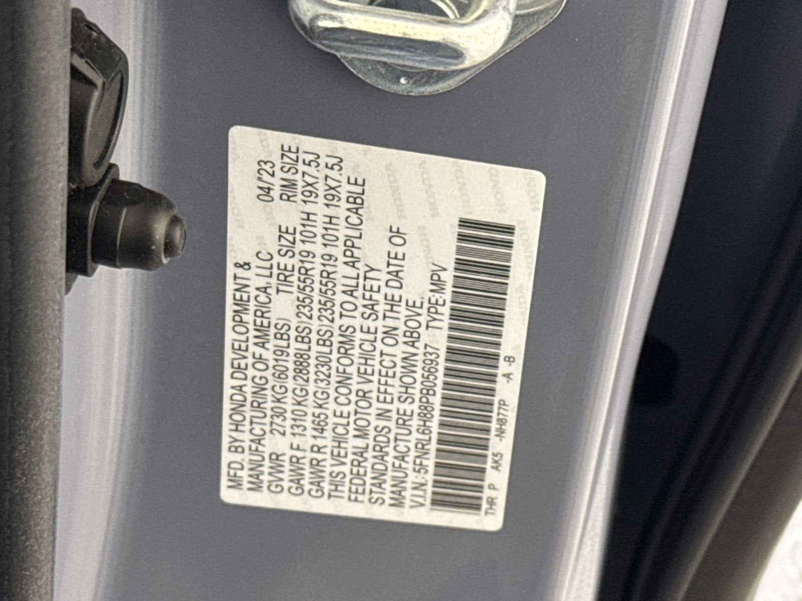 2023 Honda Odyssey Touring