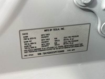2023 Tesla Model Y Long Range