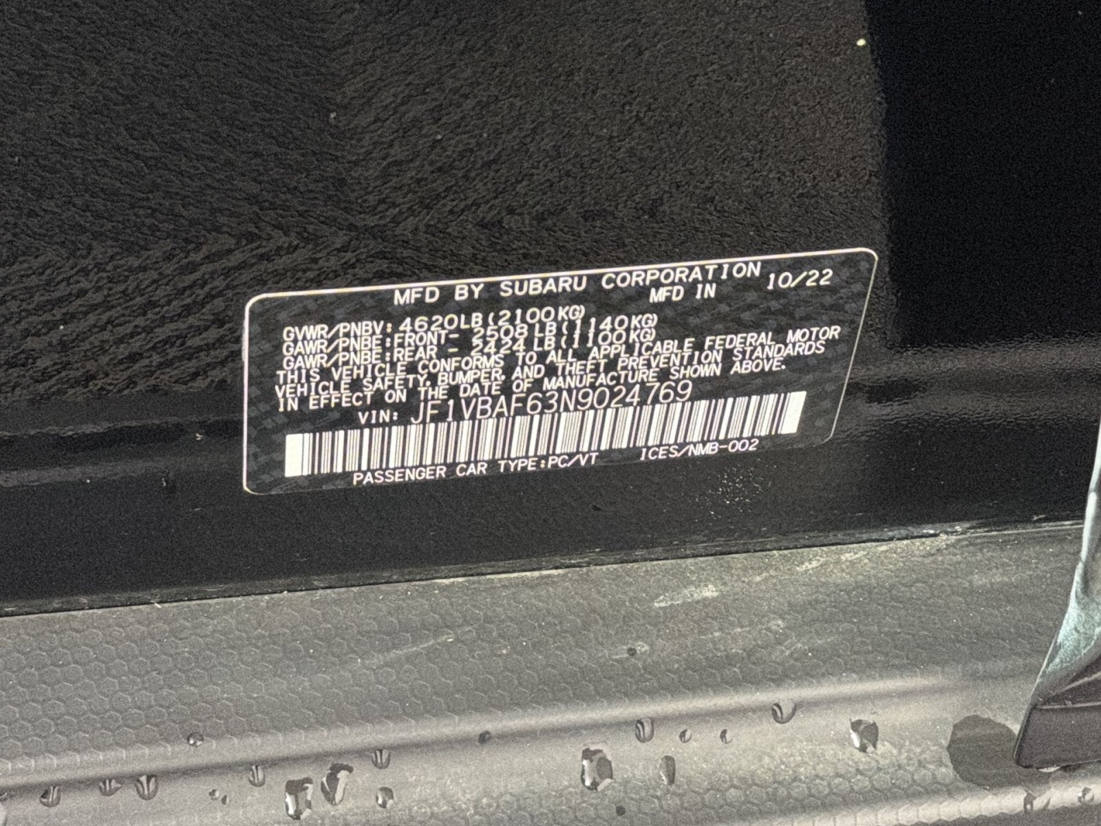 2022 Subaru WRX Premium