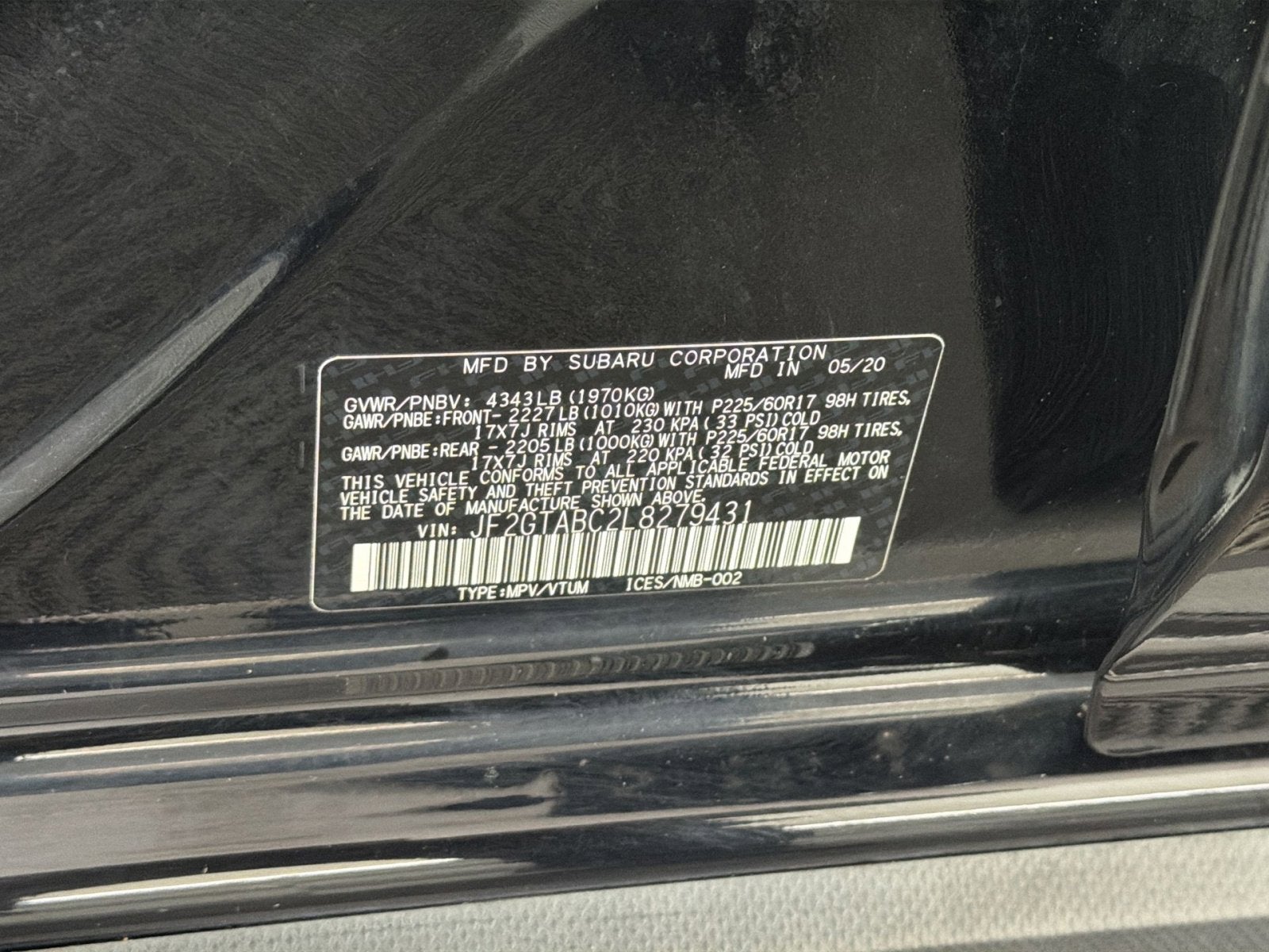 2020 Subaru Crosstrek Base