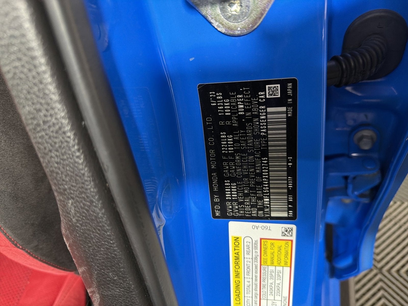 2023 Honda Civic Type R Base