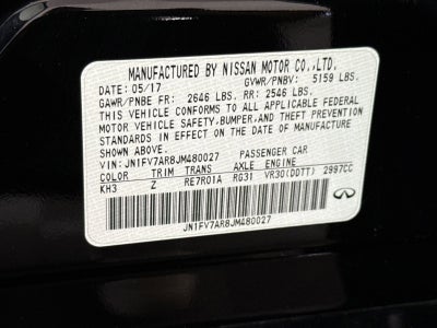 2018 INFINITI Q50 Red Sport 400