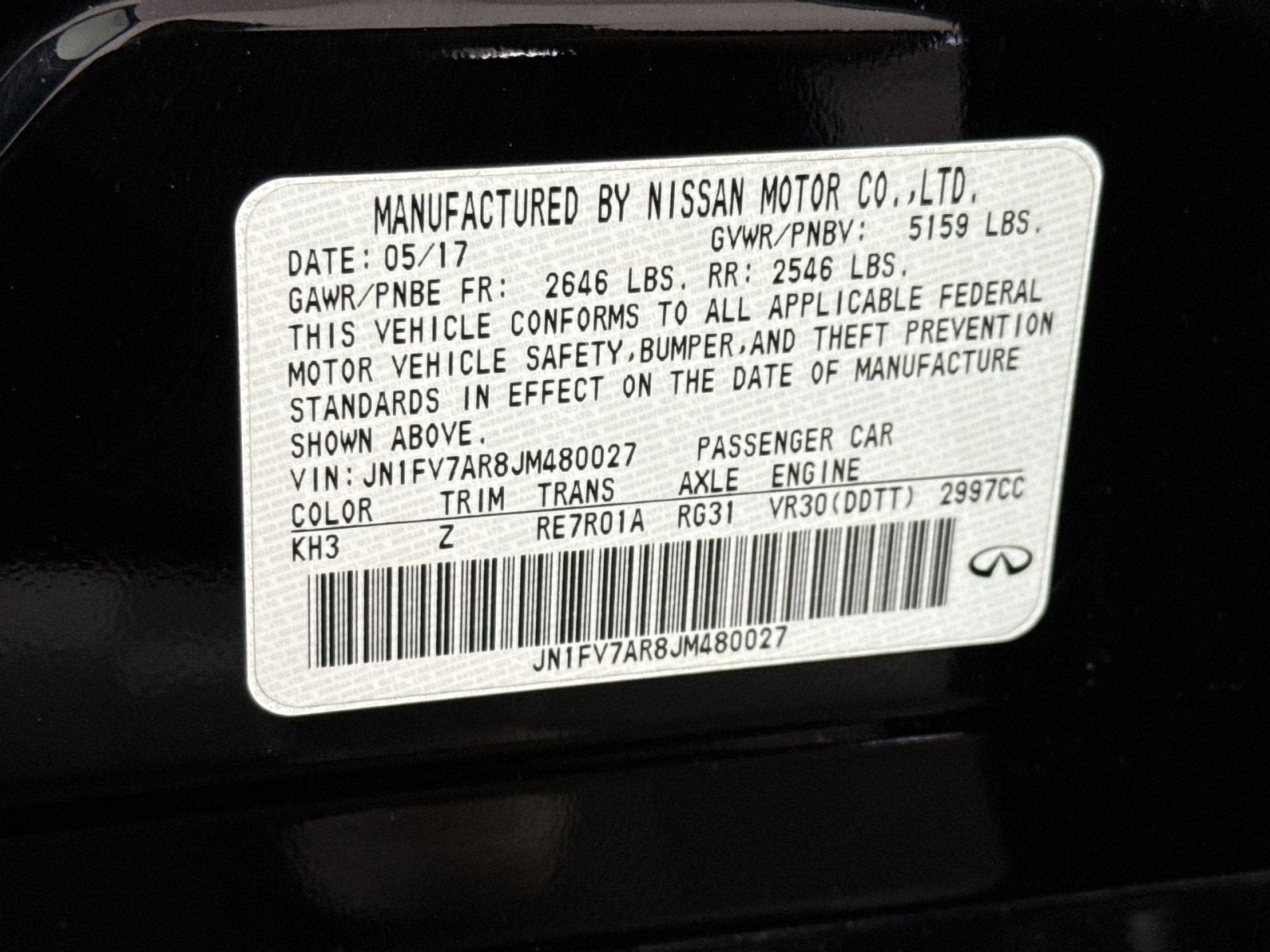 2018 INFINITI Q50 Red Sport 400