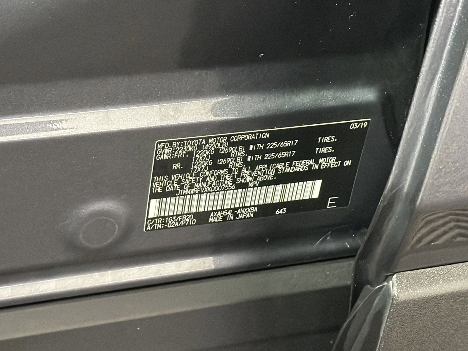 2019 Toyota RAV4 Hybrid LE