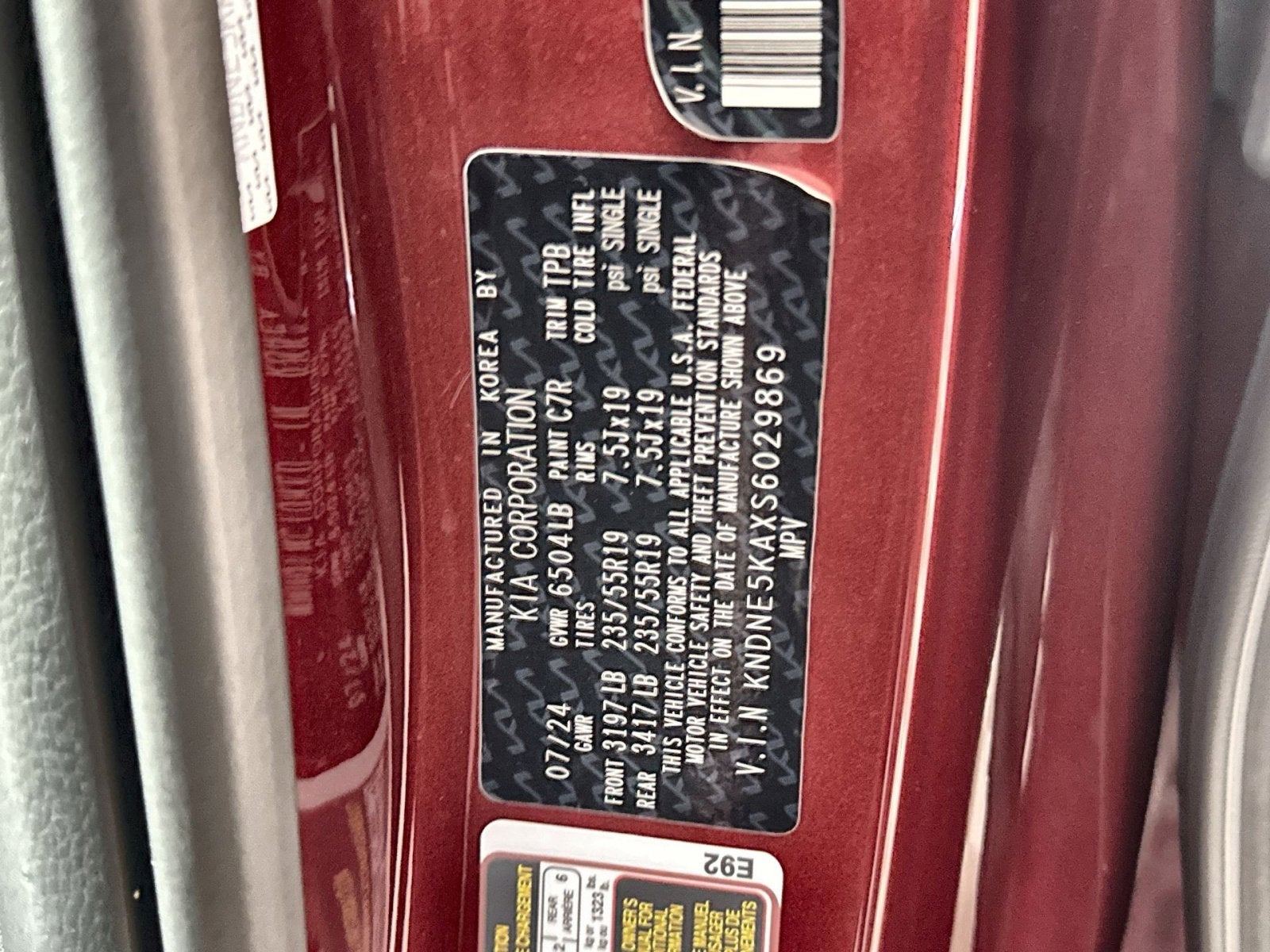 2025 Kia Carnival Hybrid SX