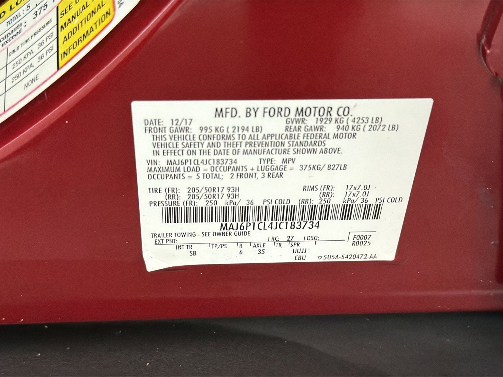 2018 Ford EcoSport SES