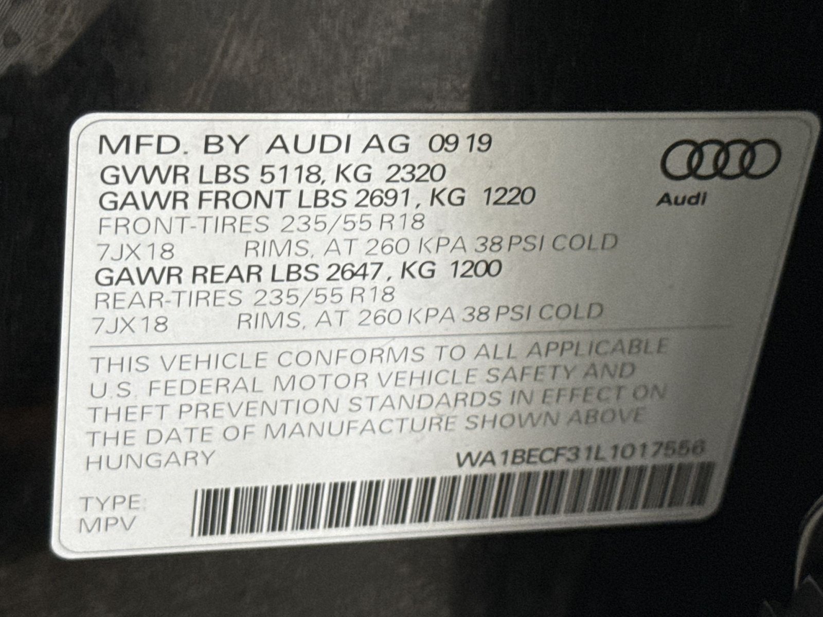 2020 Audi Q3 Premium Plus