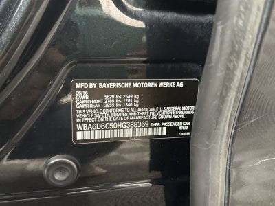 2017 BMW 6 Series 650i xDrive Gran Coupe