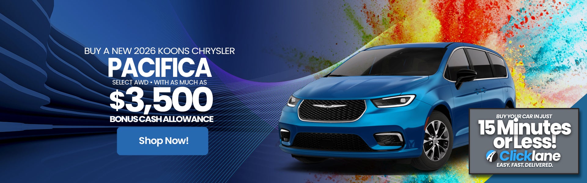 2026 Chrysler Pacifica Rebate Offer