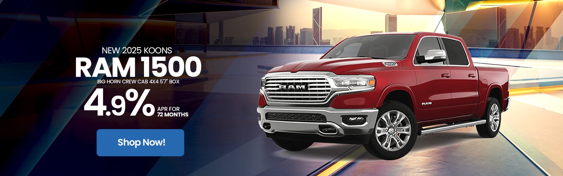 2025 RAM 1500 4.9% for 72 months