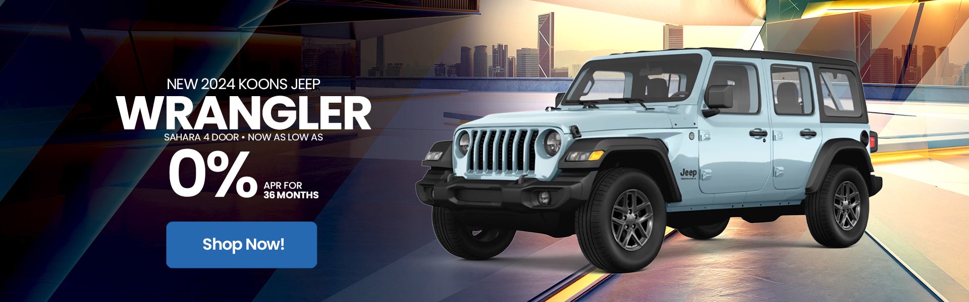 2024 Wrangler 0% for 36 months