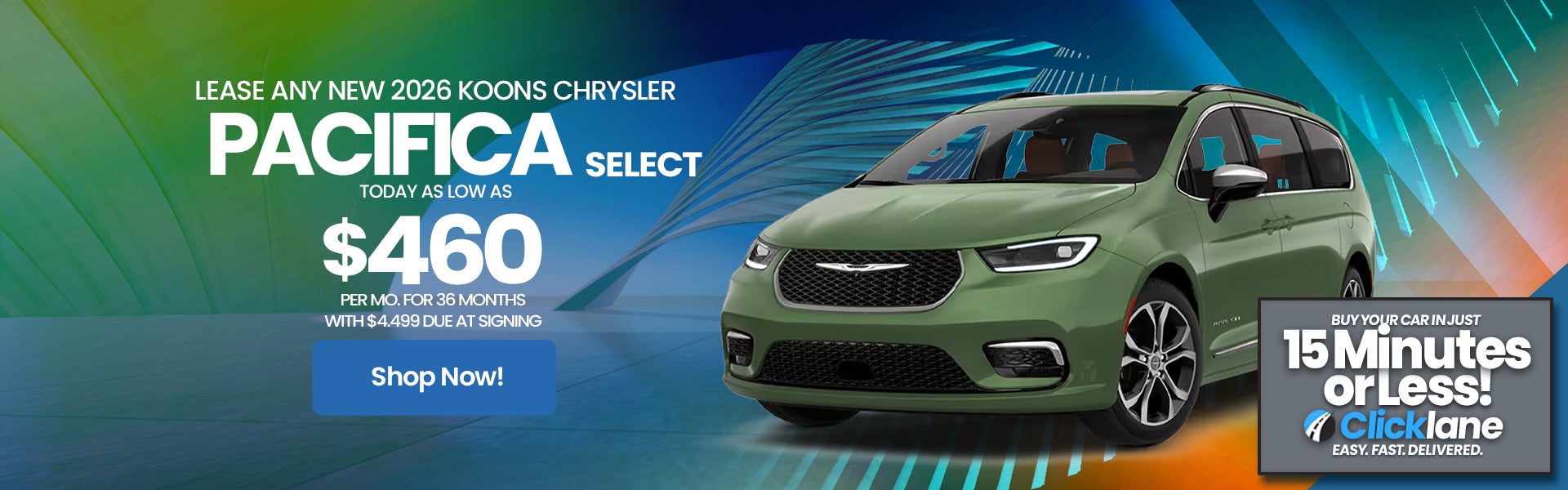 2026 Chrysler Pacifica Lease Offer