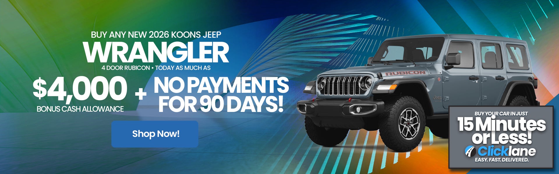 2026 Jeep Wrangler Rebate Offer